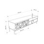 Hanah Home Dıonysos Soporte para TV Roble Zafiro